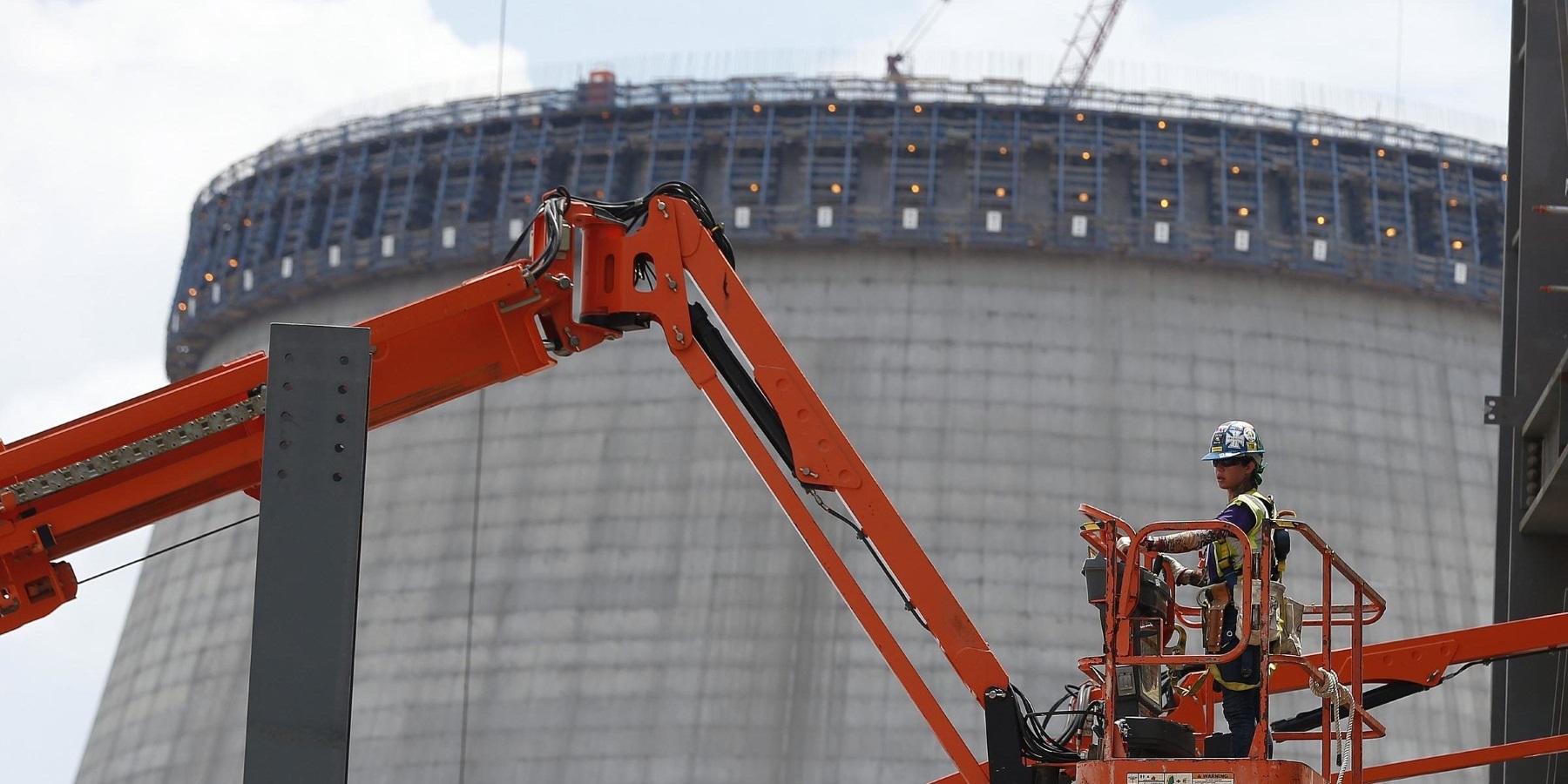 Plant Vogtle nuclear power plant construction site, representing major energy infrastructure projects.